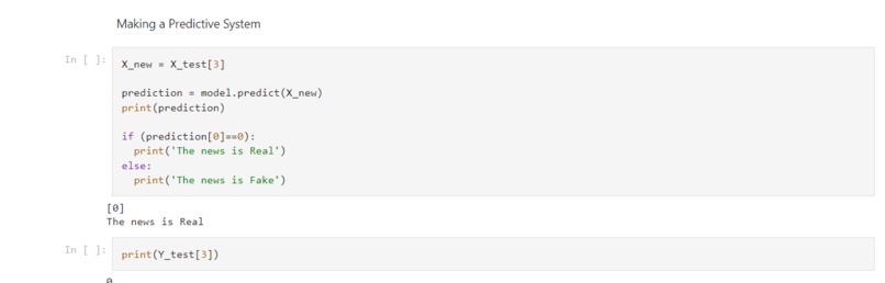 Utlizing Machine Learning to Predict Fake News – screenshot 1