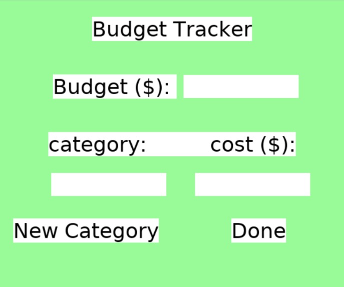 Budget Tracker – screenshot 1