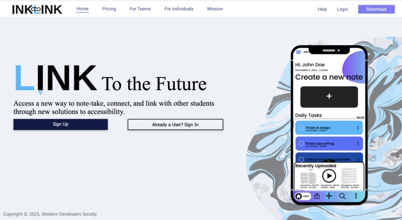 Accessible InkLink – screenshot 1