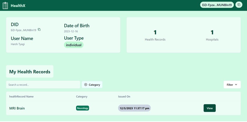 HealthX Protocol – screenshot 5