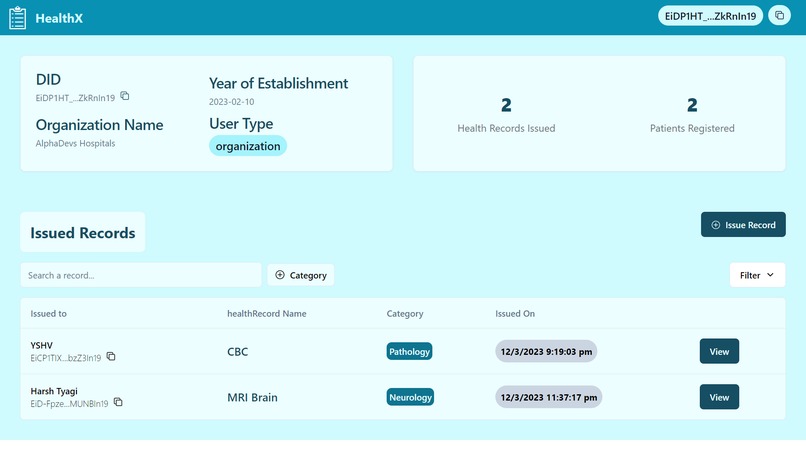HealthX Protocol – screenshot 3