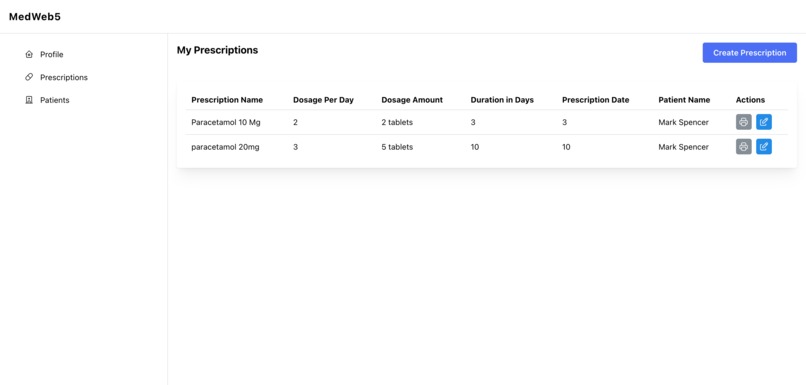MedWeb5 – screenshot 2