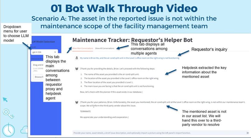 LLM-Based Multi-Agent Facility Maintenance Chatbots – screenshot 7