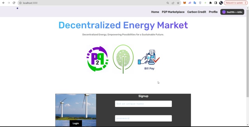 Dezentralized Energy Marketplace – screenshot 2