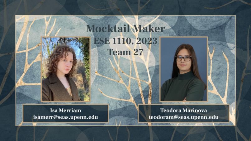 Team 27 - Mocktail Maker – screenshot 1