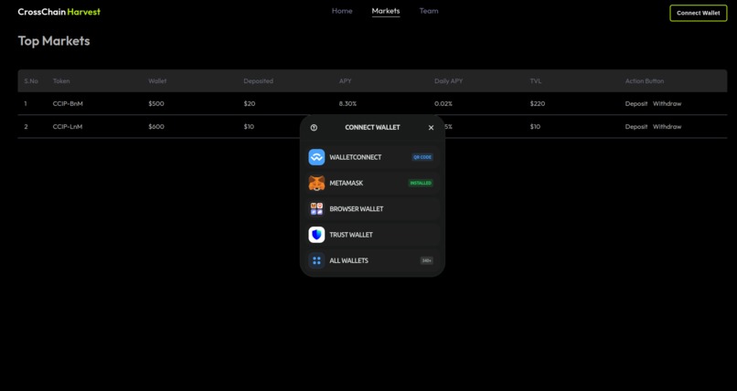 CrossChain Harvest – screenshot 3