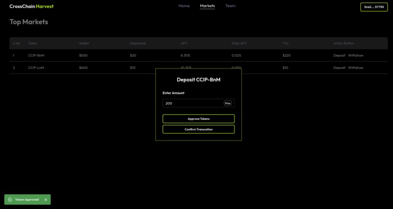 CrossChain Harvest – screenshot 4