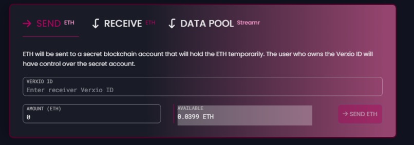 Verxio Protocol – screenshot 3