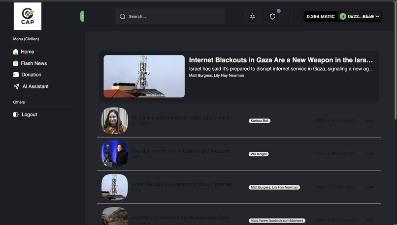 CAP – screenshot 3