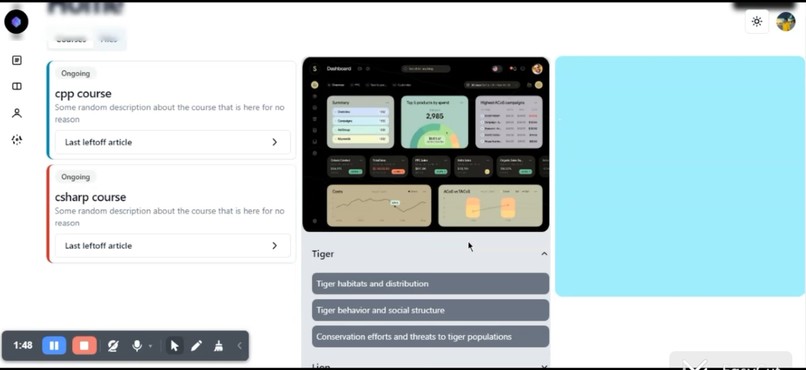 Coursensei – screenshot 1