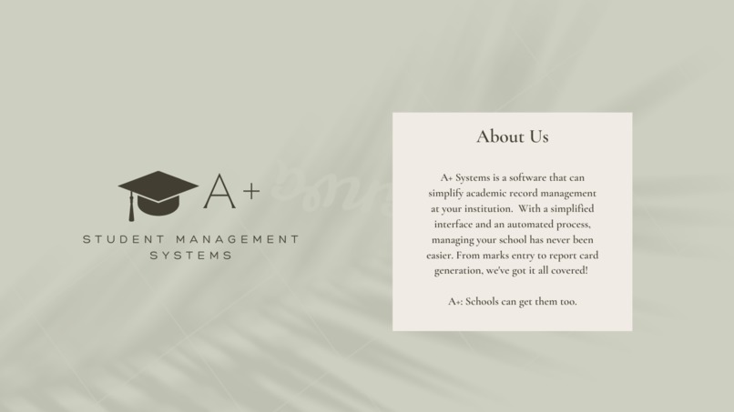 A+ Student Management Systems – screenshot 1