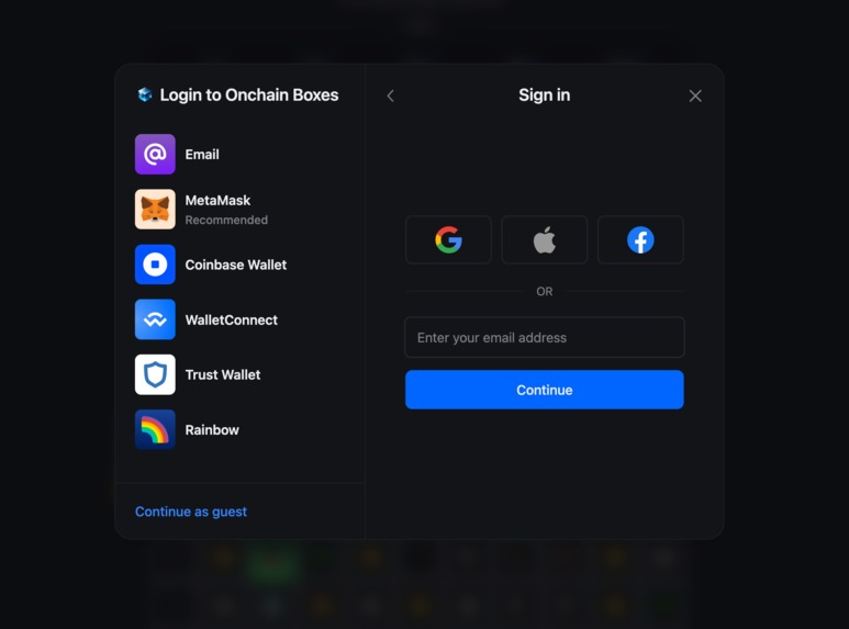 Onchain Boxes – screenshot 2