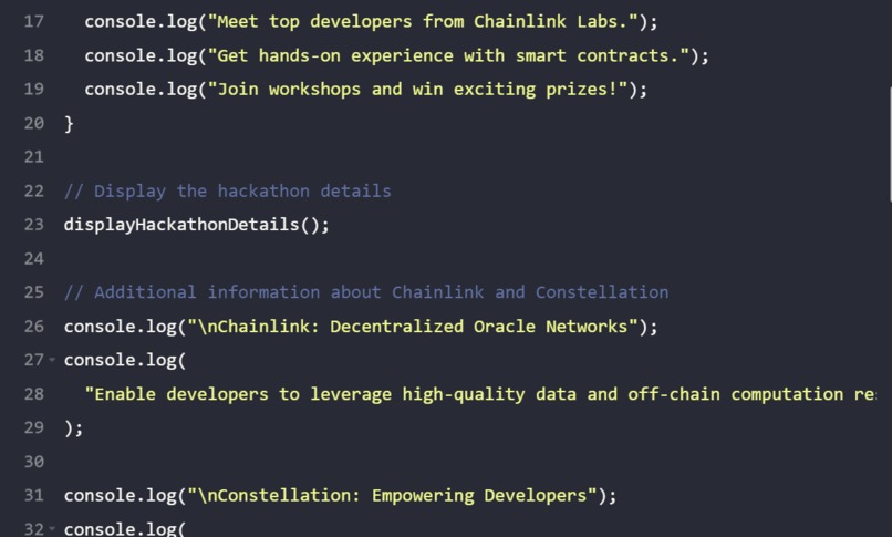 Constellation: A Chainlink Hackathon – screenshot 1