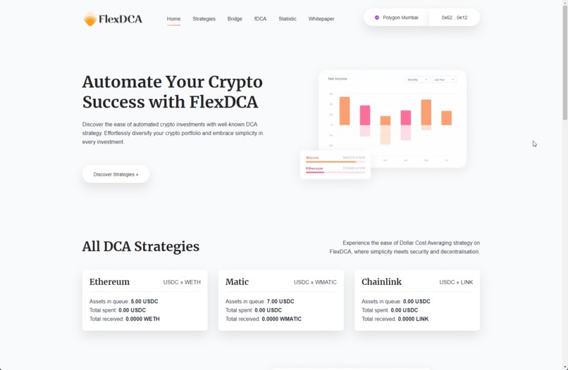 FlexDCA - automated crypto investments – screenshot 1