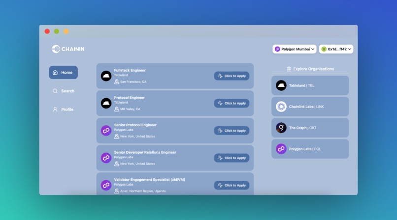 ChainIn – screenshot 2