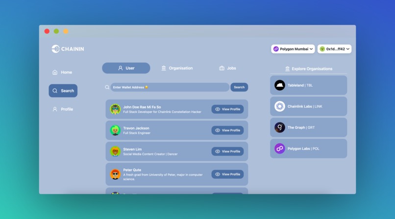 ChainIn – screenshot 3