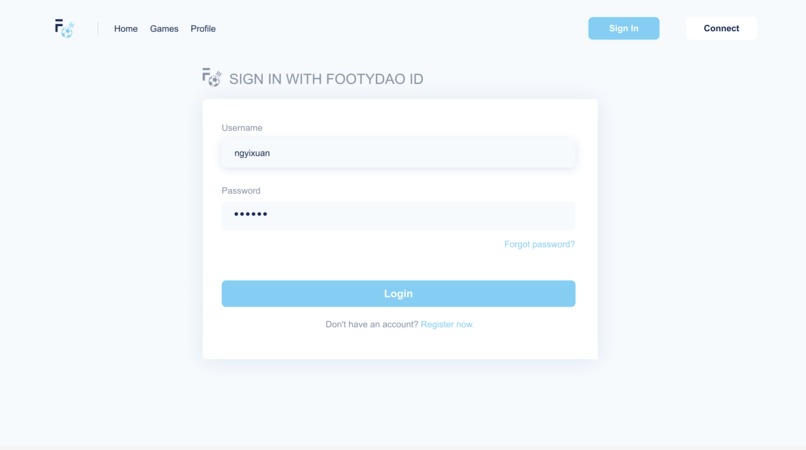 FootyDAO – screenshot 3
