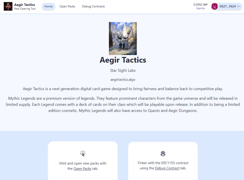 Aegir Tactics - Card Pack Opener – screenshot 2