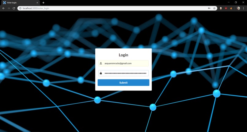 E-voting system – screenshot 10