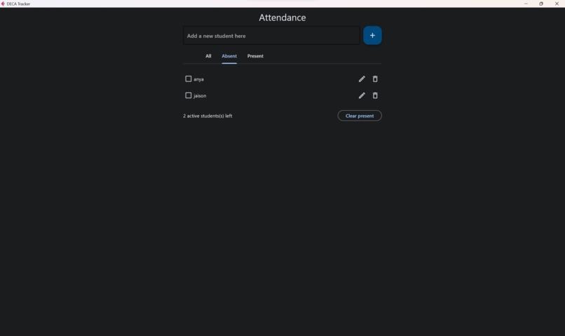 DECAattendance – screenshot 1