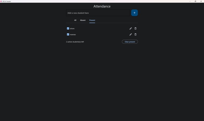 DECAattendance – screenshot 3
