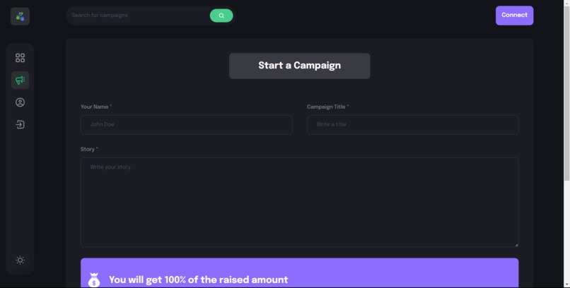 Good Hands :: Web3 based crowd funding platform – screenshot 3