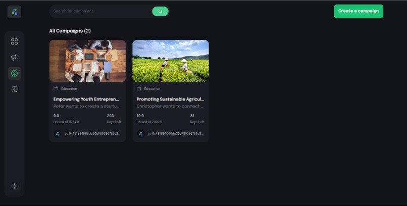 Good Hands :: Web3 based crowd funding platform – screenshot 4