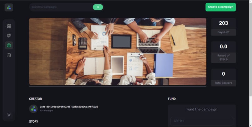 Good Hands :: Web3 based crowd funding platform – screenshot 6