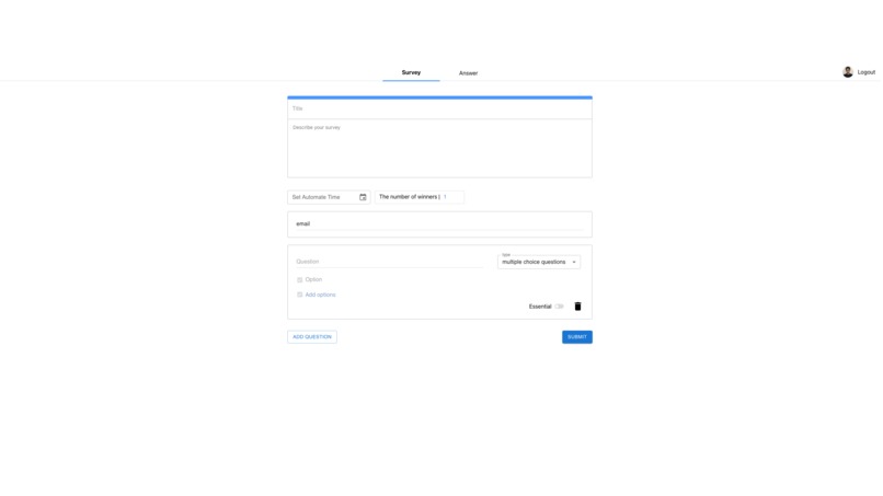 Raffle ; Toward the transparent markets and society – screenshot 2