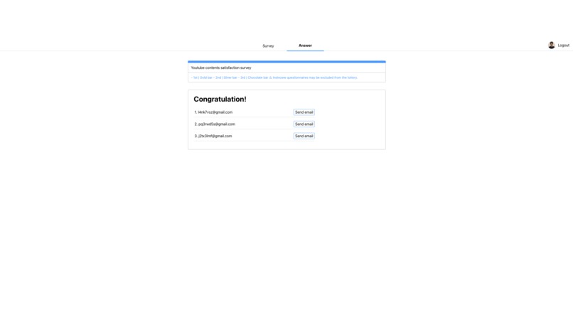 Raffle ; Toward the transparent markets and society – screenshot 6