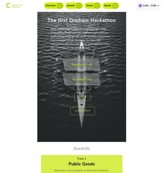 Competition ptrotocol – screenshot 2