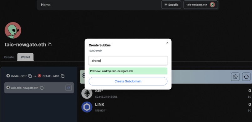 Tokenbound-chainlink – screenshot 6