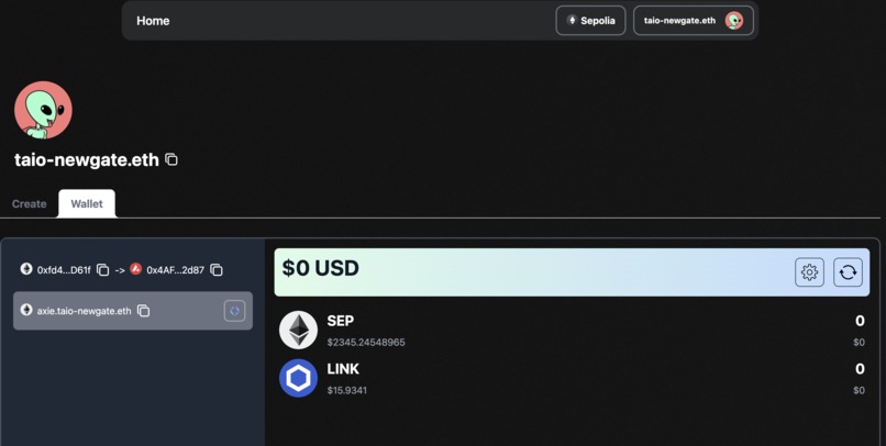 Tokenbound-chainlink – screenshot 5