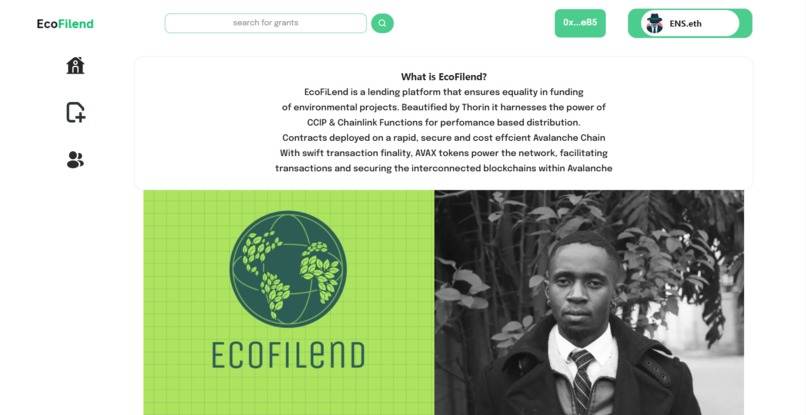 EcoFiLend - Decentralized Green Financing – screenshot 2
