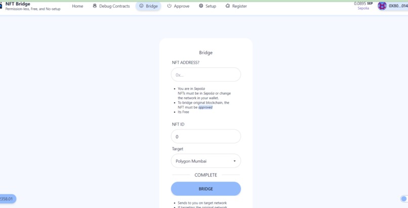 NFT Bridge (https://nft-bridge.net) – screenshot 8