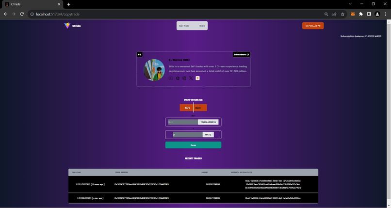 CTrade – screenshot 2