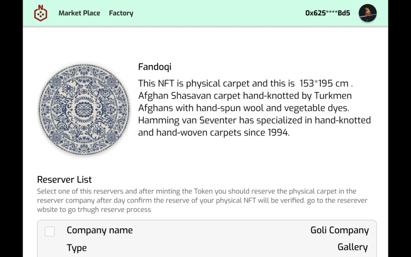 Narpet: Fractionalized NFTs and Marketplace for RWAs – screenshot 7