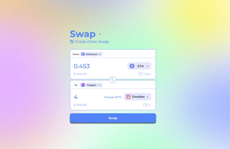 PrysmSwap Cross-chain NFT DEX – screenshot 1