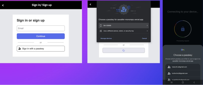 Non Custodian Multi-Chain Smart Wallet – screenshot 1