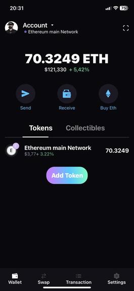 CRYPTO WALLET – screenshot 2
