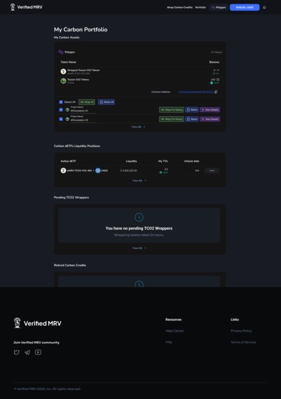 Verified MRV – screenshot 3