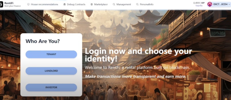 RentFi - One Stop House RWA Rental Financial Platform – screenshot 1