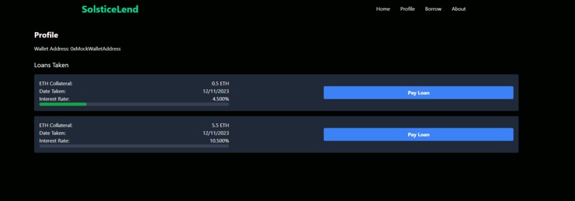 SolsticeLend – screenshot 2