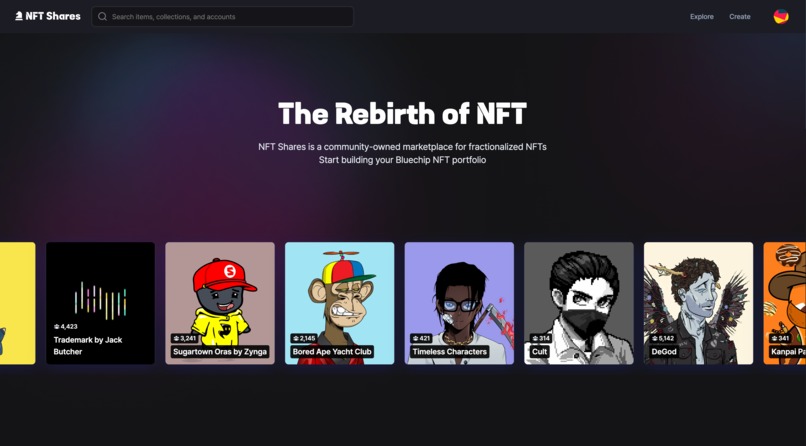 NFT Shares – screenshot 1