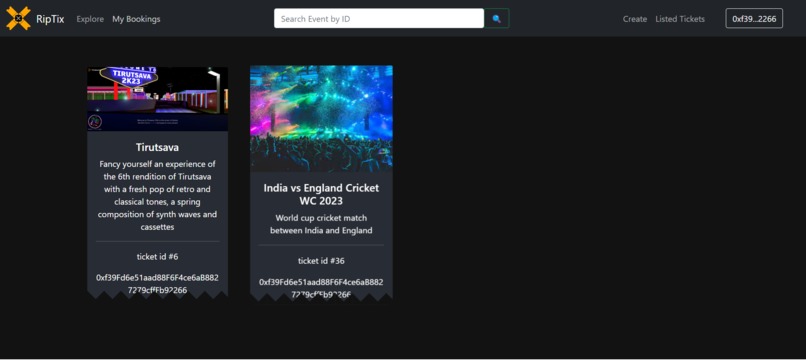 RipTix – screenshot 4