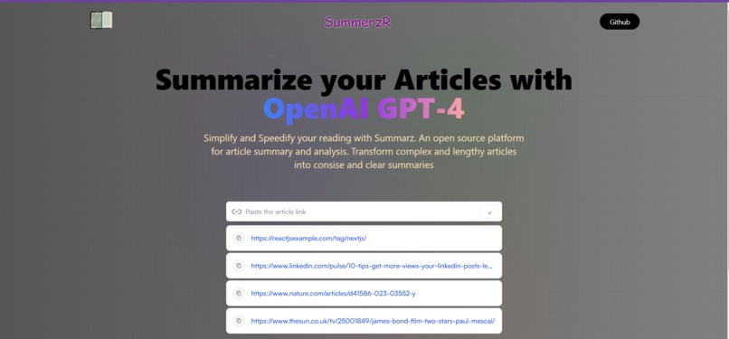 AI summarizer – screenshot 1