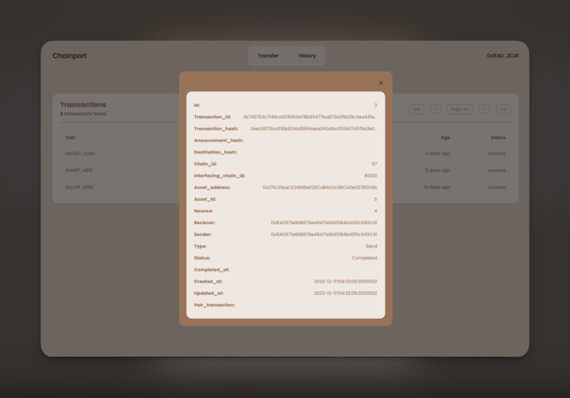 ChainPort – screenshot 1