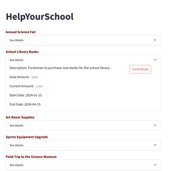 HelpYourSchool – screenshot 4