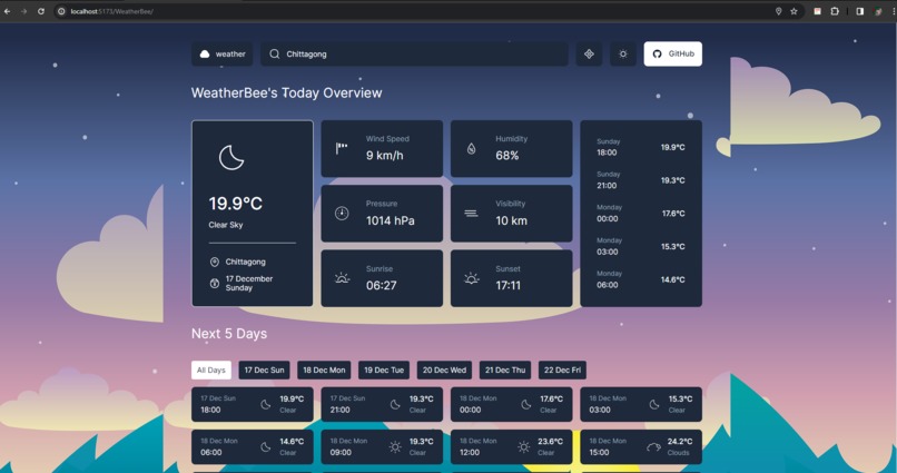 WeatherBee – screenshot 1