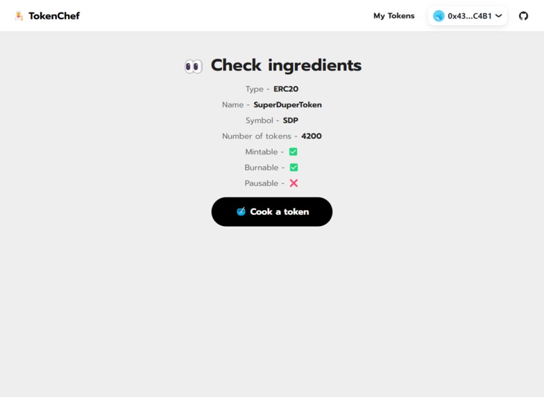 TokenChef – screenshot 3